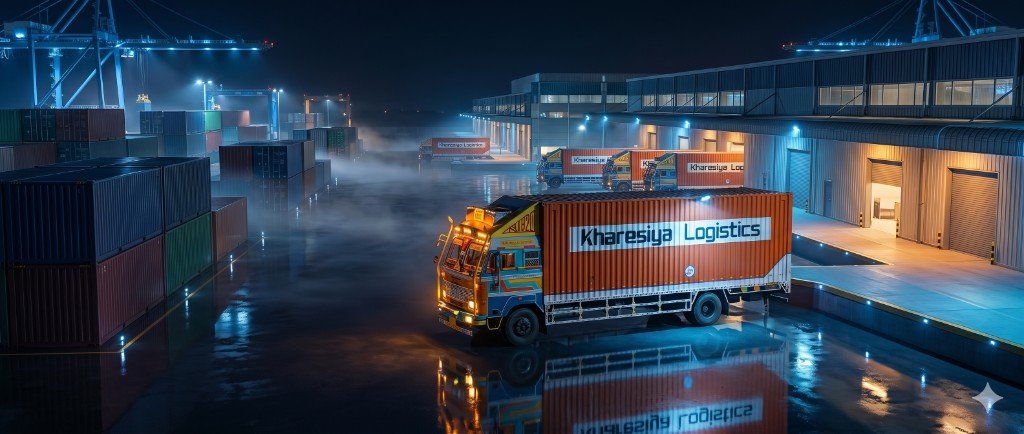 Kharesiya Logistics — Night operations at port and warehouse
